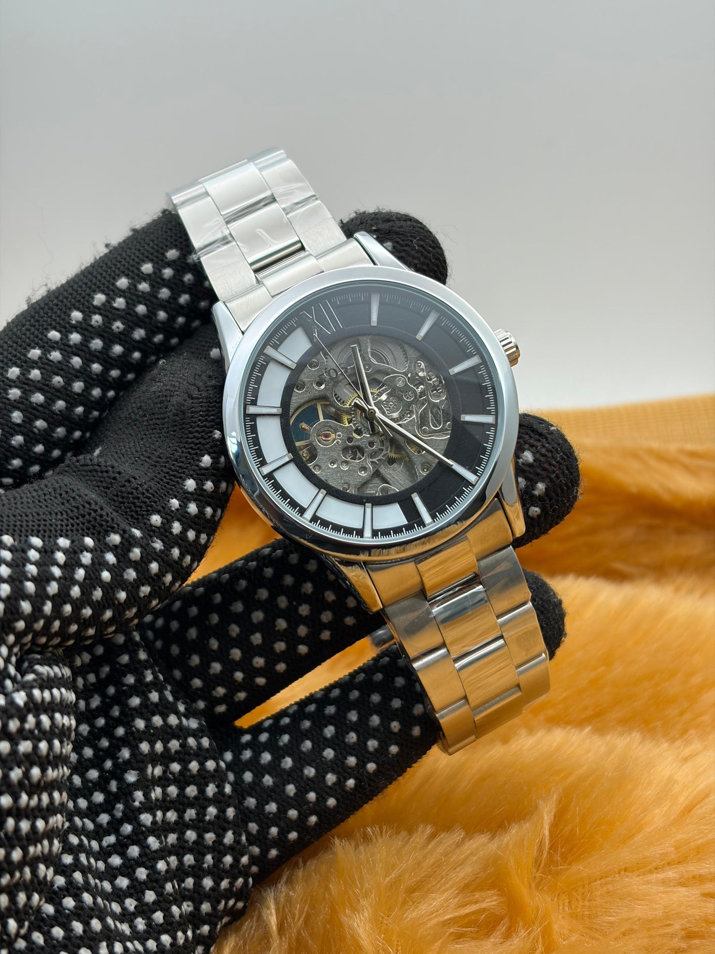 Prime "Gear-Stream" Automatic – Stealth Black & White Index Series