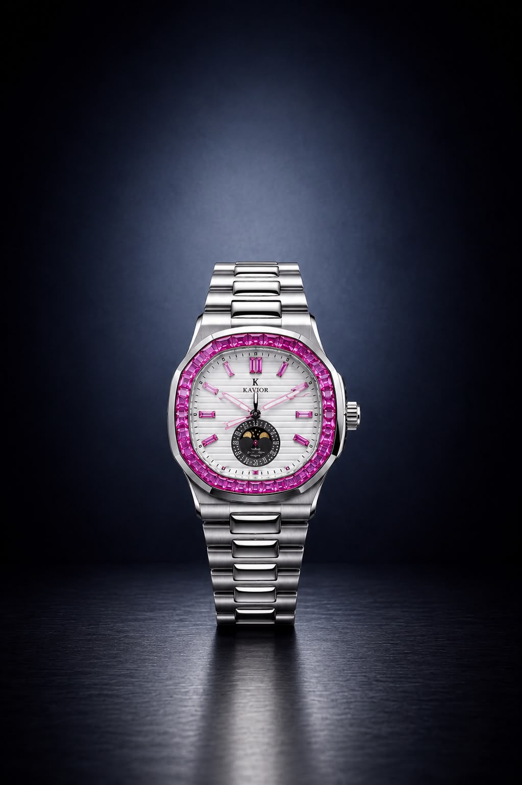 "Nautilus" Baguette Edition – Premium Stone-Encrusted