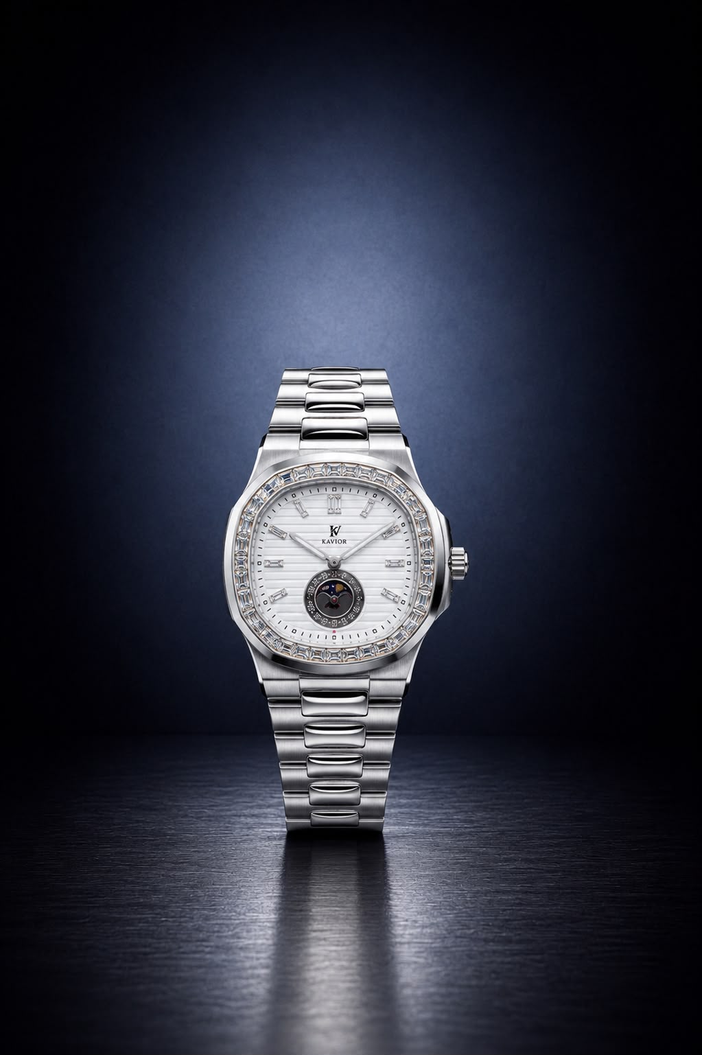 "Nautilus" Baguette Edition – Premium Stone-Encrusted