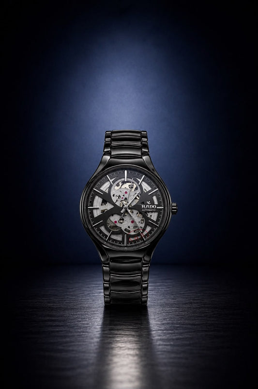 Elite "Cento" Skeleton – Glossy Obsidian Automatic Series