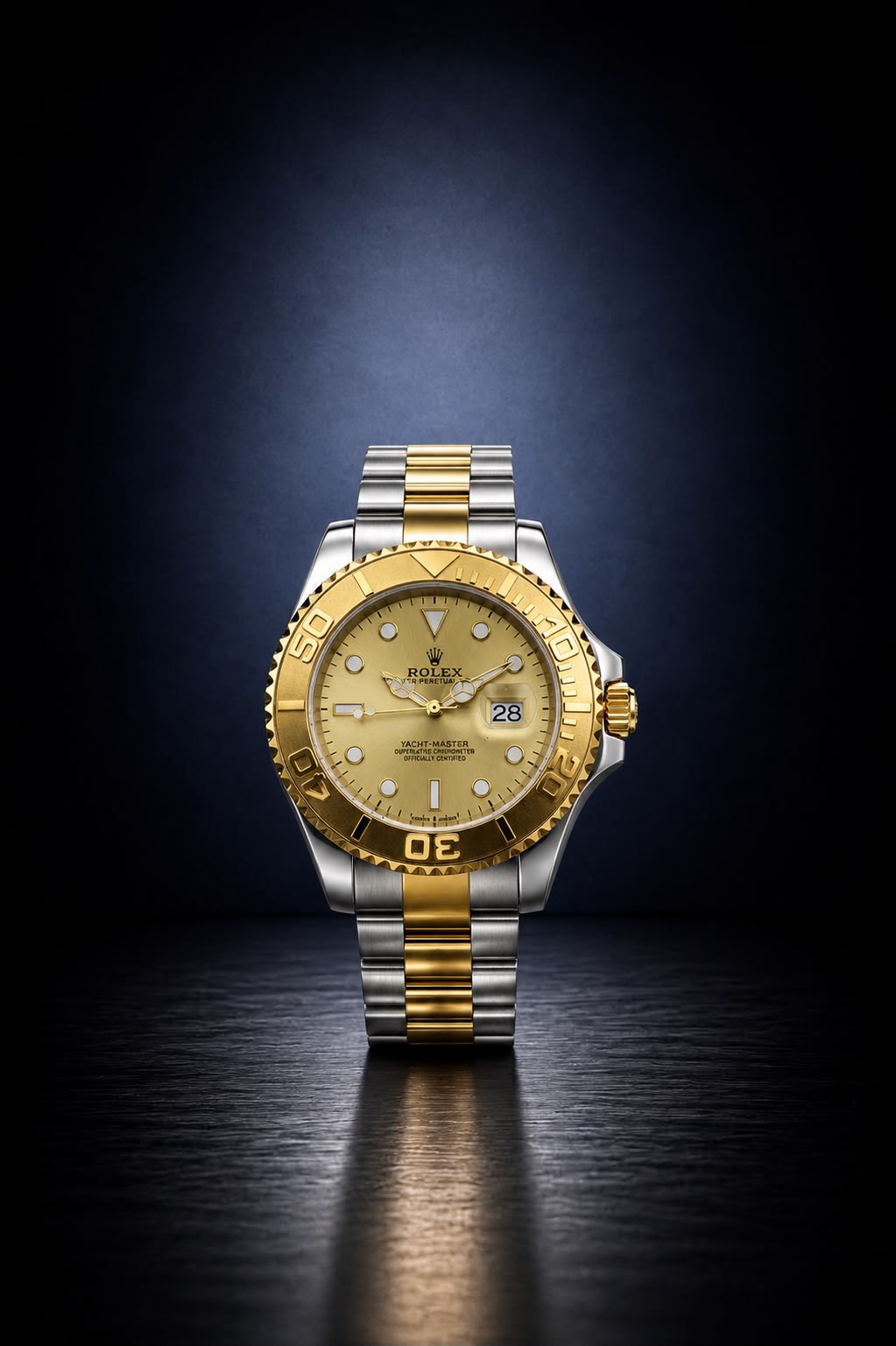 Elite "Ocean-Master" Edition – Two-Tone Gold & Silver Nautical Watch