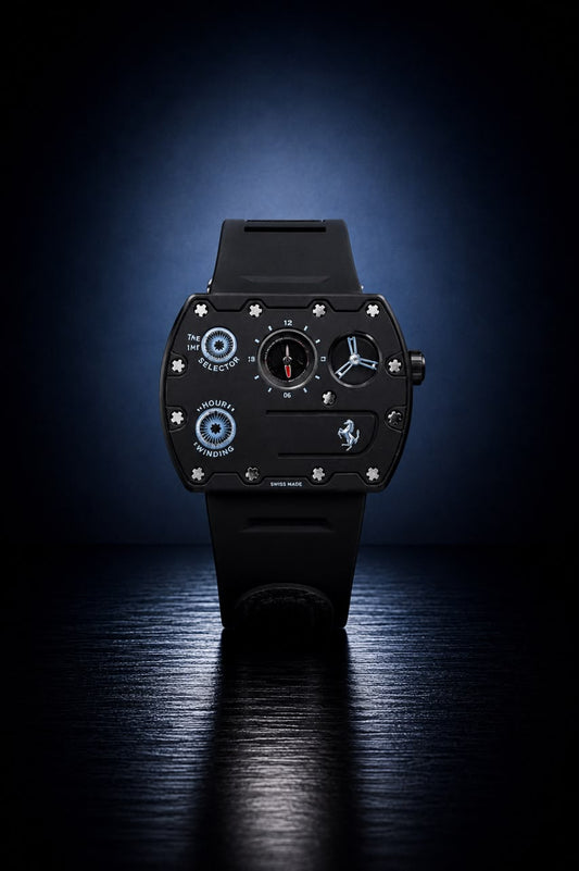 Velocity "Speedster" Edition – Titanium Tonneau Chronograph in Red
